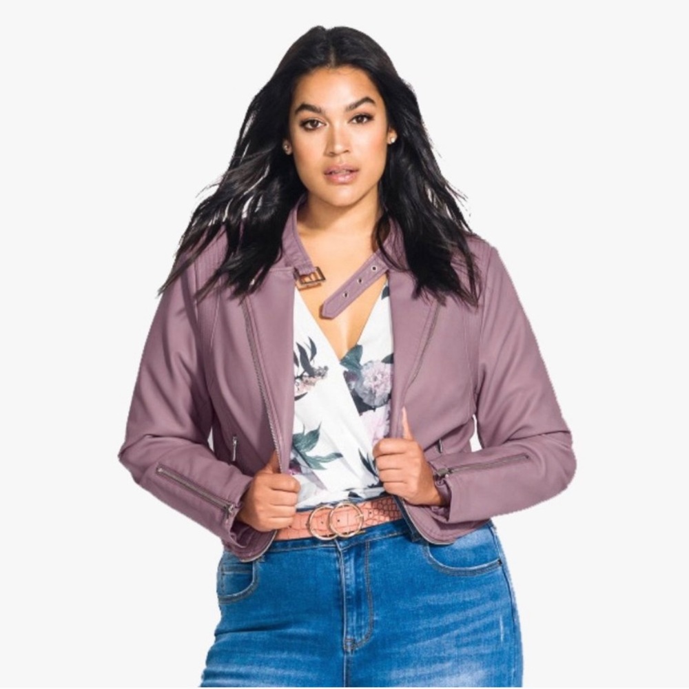New City Chic Plus Size Moto Biker Jacket